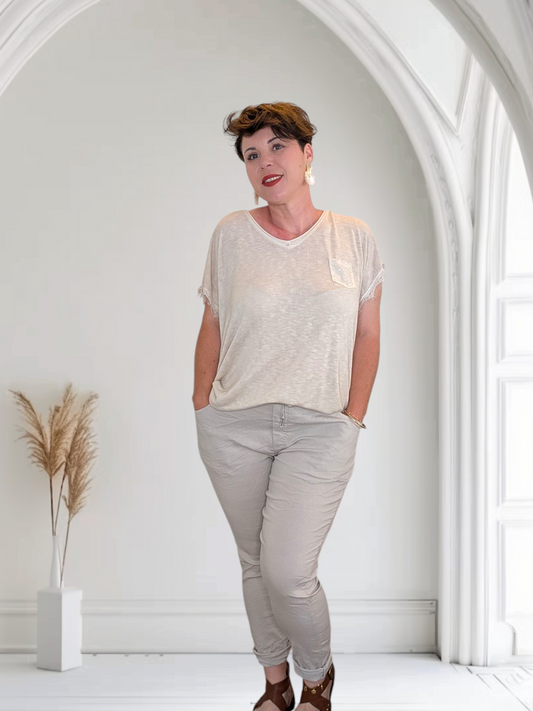 Pantalon magique beige