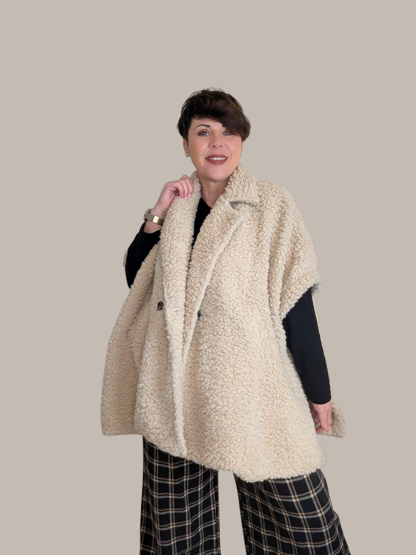 14 Veste mouton beige