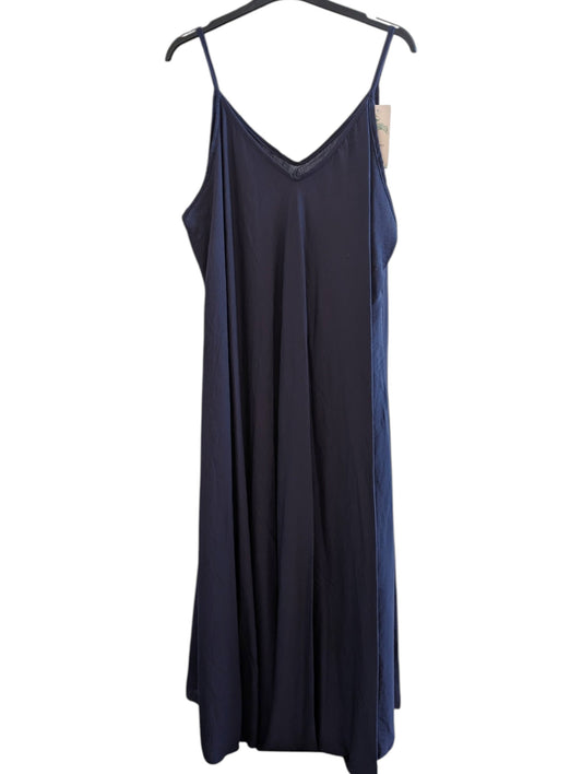 Robe bretelles marine