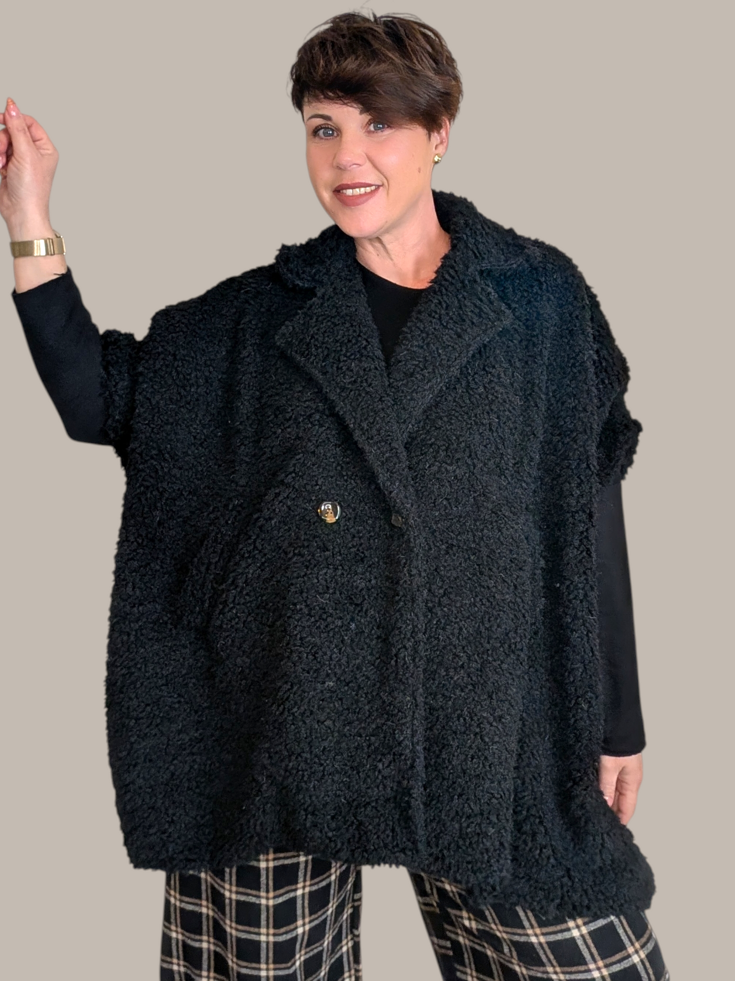 14 Veste mouton noir