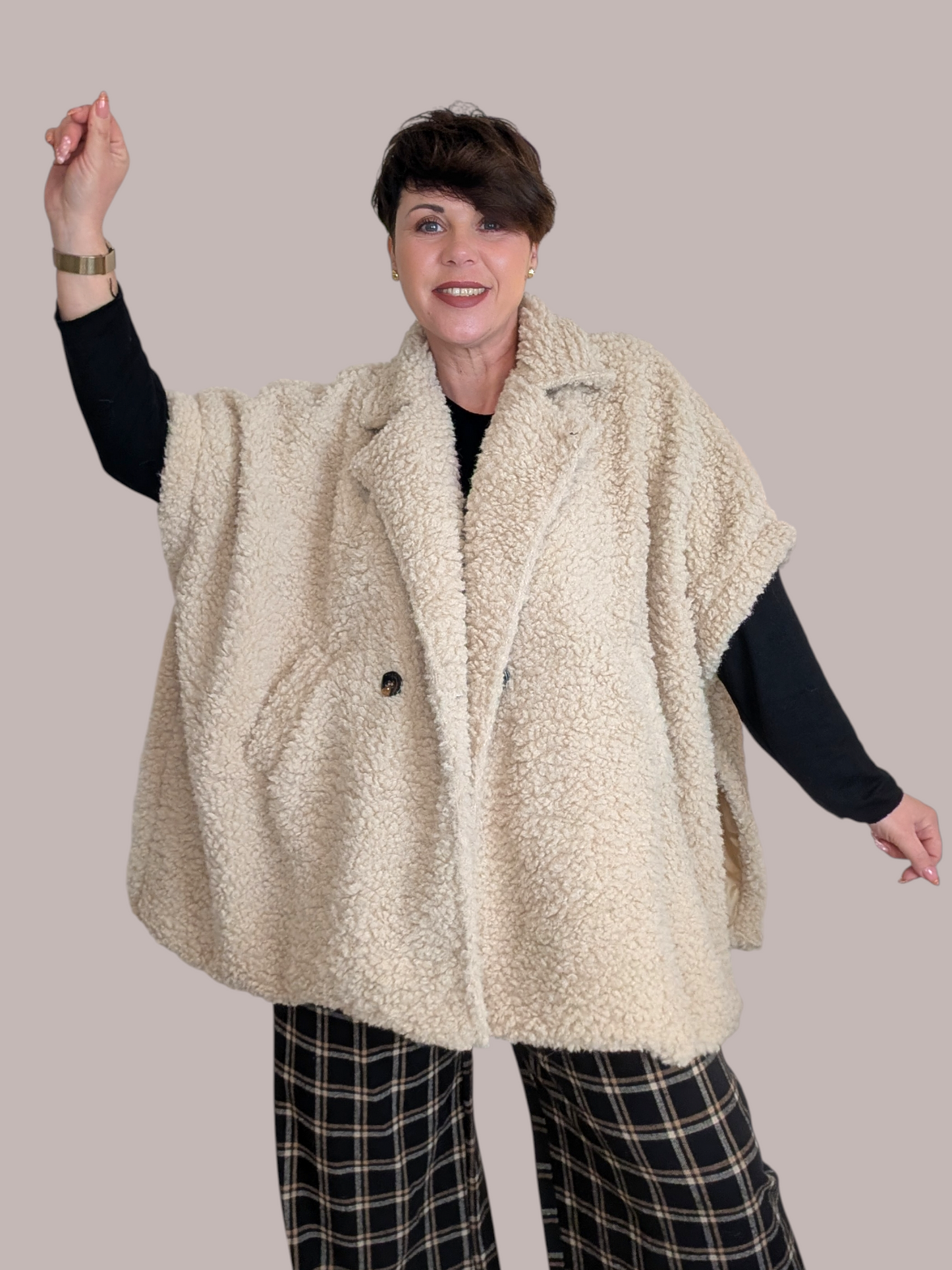 14 Veste mouton beige