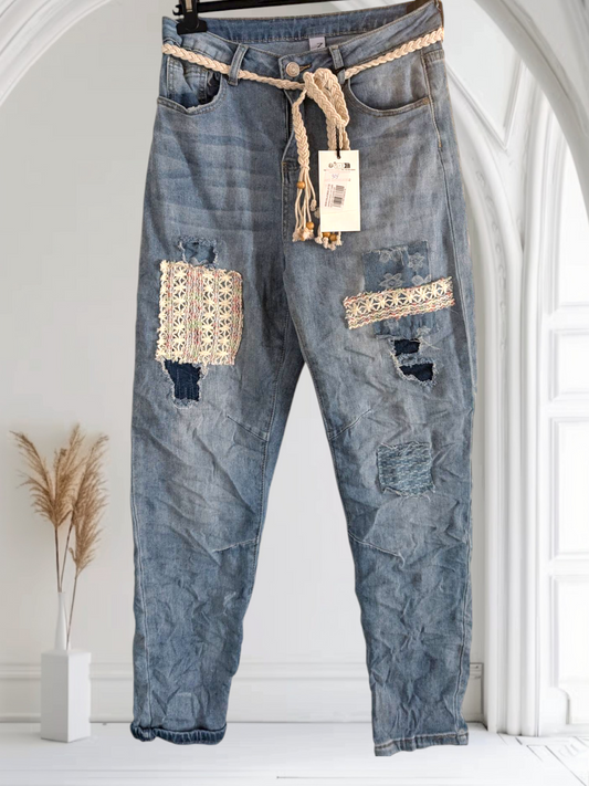 Jean patch taille M