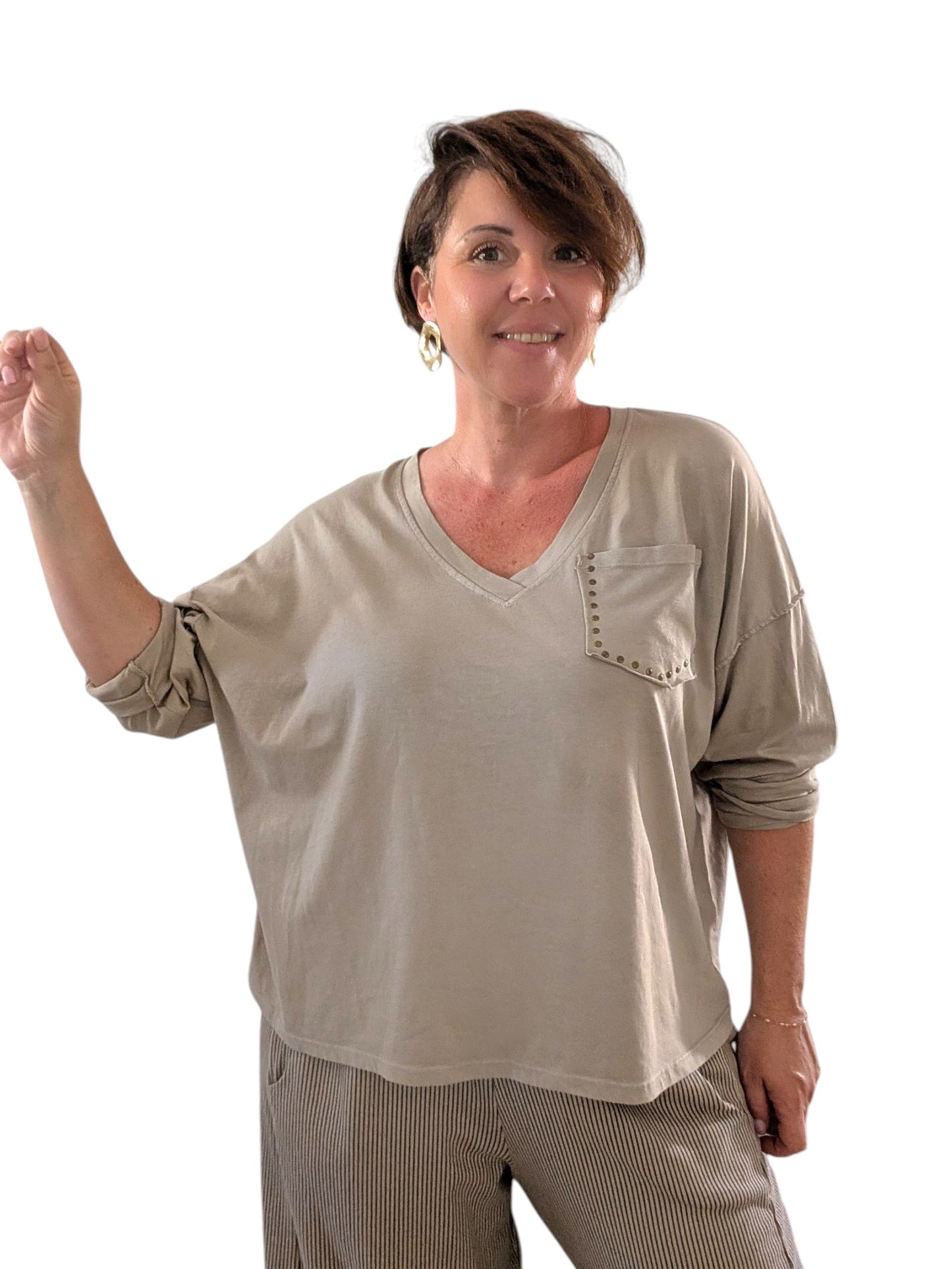07 T-shirt M/L Taupe