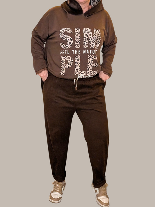 02 Pantalon chocolat