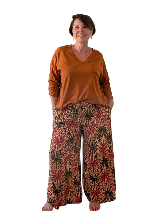 03 Pantalon fluide terracotta